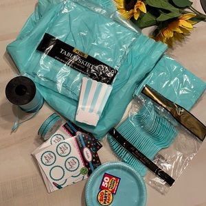 MIX & MATCH Miscellaneous Teal Party Set